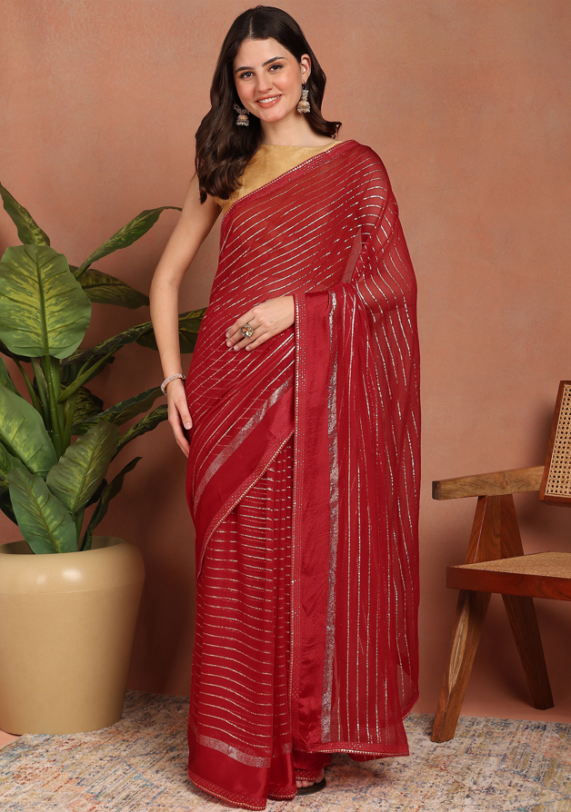 Premium Viscose Georgette Saree For Women – Party & Festive Wear