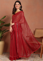 Premium Viscose Georgette Saree For Women – Party & Festive Wear