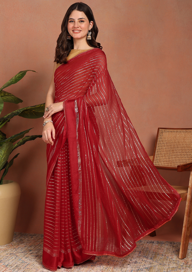 Premium Viscose Georgette Saree For Women – Party & Festive Wear